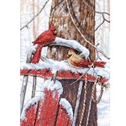 cardinals on sled