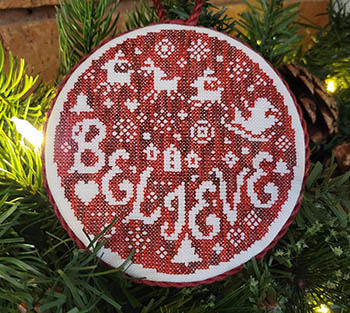 25-2152  Believe Bauble  by  Wildflower Stitching LLC