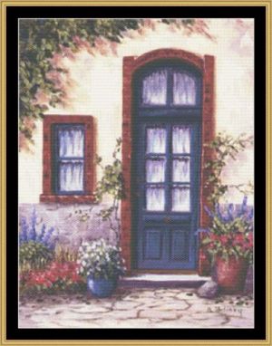 Blue door